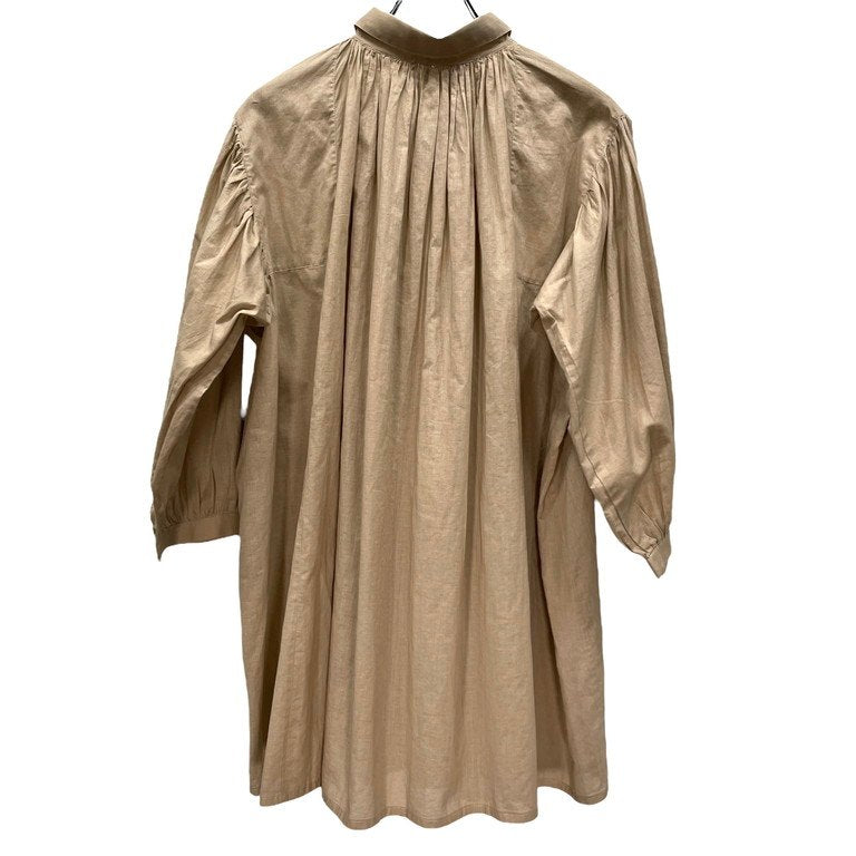COMME des GARCONS リネンギャザープルオーバースモックワンピース シャツ ブラウス チュニック Archive 70s 初期 トップス コムデギャルソン レディース