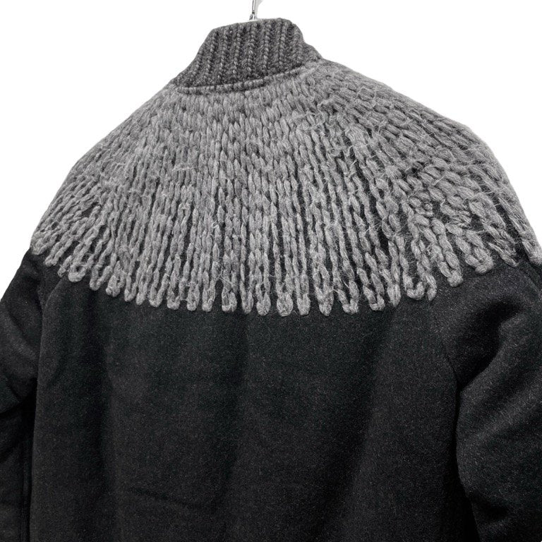 TAAKK 15AW Over Knit Embroidery Blouson ウールモッサニット刺繍ボンバージャケット ブルゾン 定価72,360円 アウター ターク メンズ レディース ユニセックス