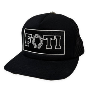 CHROME HEARTS × FOTI スクロールラベルパッチメッシュキャップ クロスボール 帽子 ハット 服飾雑貨 小物 CH クロムハーツ Joe Foti フォティ メンズ レディース ユニセックス