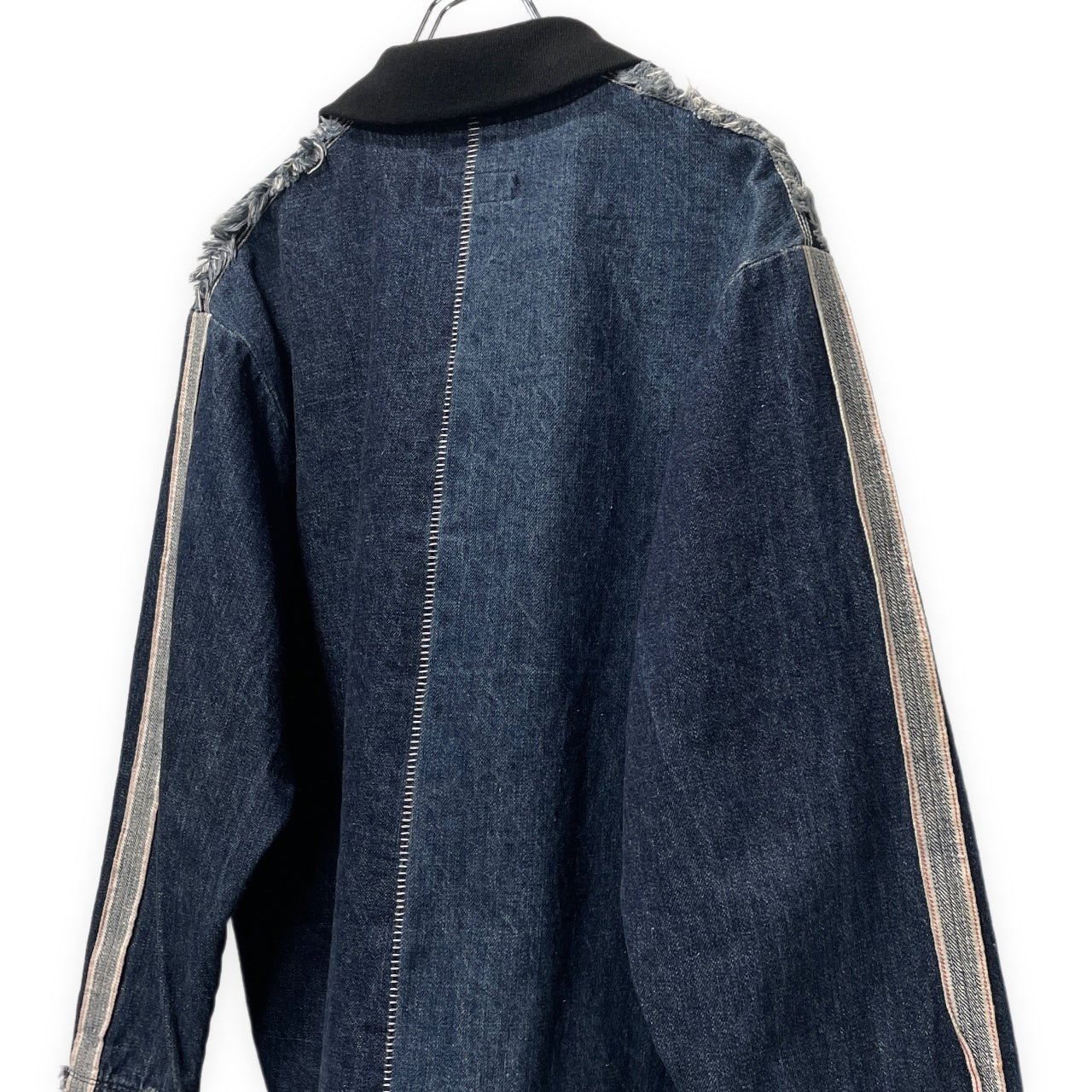 [-]Minus 24SS SLASH SEAM TRUCK JACKET 70's SELVEDGE DENIM セルヴィッジデニムスラッシュシームカットオフトラックジャケット ブルゾン 赤耳 アウター マイナス メンズ