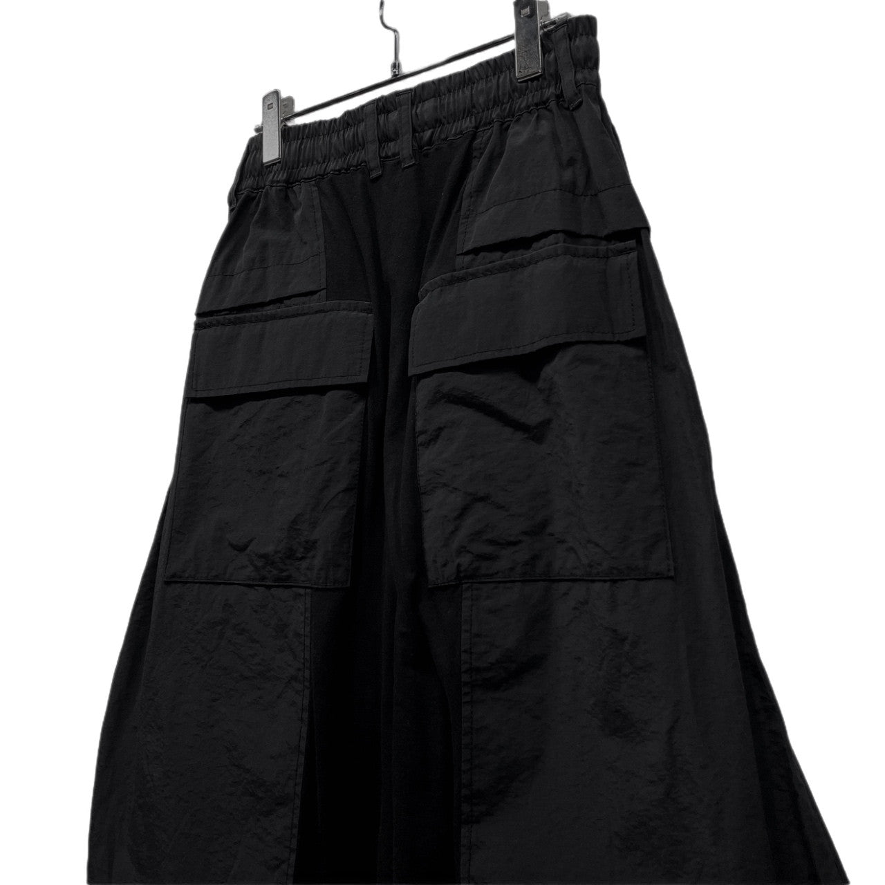 A.F ARTEFACT 天竺コットンナイロンタフタ切替フロントラップサルエルハーフパンツ ショーツ ボトムス エーエフ アーティファクト メンズ