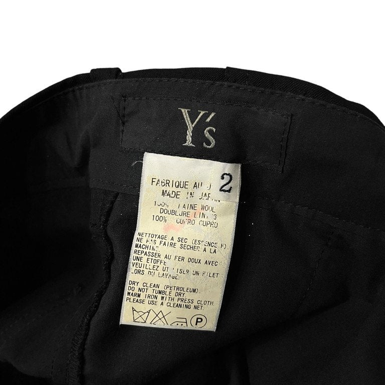 Y's for men ウールギャバジンドローストリングイージーパンツ Archive バルーン ボトムス Yohji Yamamoto Pour Homme ヨウジヤマモトプールオム ワイズフォーメン メンズ