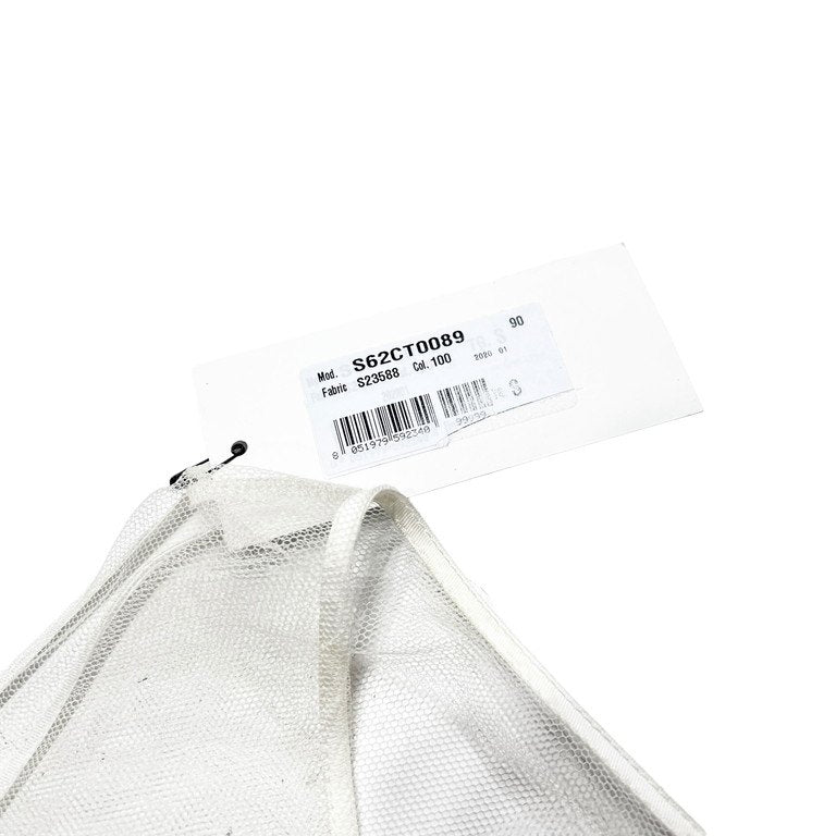 MM6 Maison Margiela 20SS チュール裾フリルノースリーブロングワンピース ドレス メッシュ エムエムシックス メゾンマルジェラ レディース