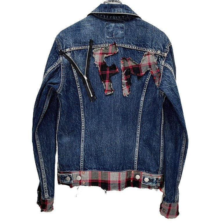 Y's for men × SPOTTED HORSE CRAFT YFMロゴパッチワークデニムトラッカージャケット リメイク Archive ブルゾン Yohji Yamamoto Pour Homme ヨウジヤマモトプールオム ワイズフォーメン スポテッドホースクラフト メンズ