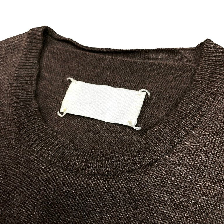 Maison Martin Margiela 1 04AW フレアスリーブクルーネックニットセーター Archive 00s 本人期 ここのえ 白タグ トップス カットソー レディース