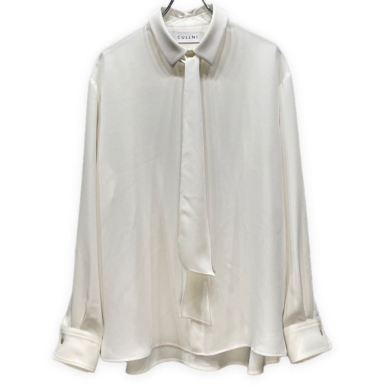CULLNI 25SS BOWTIE SHIRTS ボウタイ付きドレープシャツ ブラウス トップス 定価31,900円 クルニ メンズ
