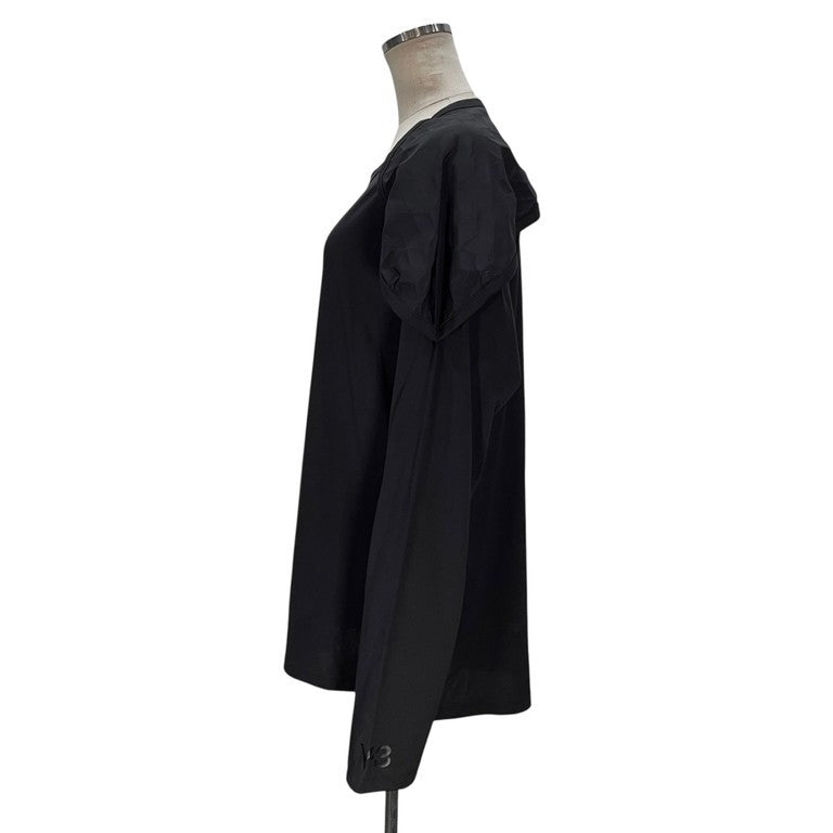 Y-3 17SS M 3D L/S コットン天竺セーラーデティールカットソー タグ付 ショルダーパッチ トップス ワイスリー レディース