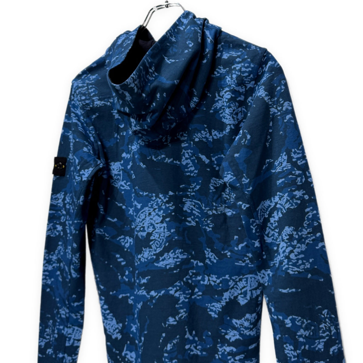 STONE ISLAND JUNIOR 13SS 天竺カモフラージュ柄プリントプルオーバーフーディ パーカー 迷彩 総柄 ロゴ トップス ストーンアイランド ジュニア レディース キッズ