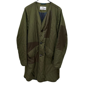 OAMC Quilted Insert Coat キルティングパッチワーク中綿ノーカラーロングコート ジャケット ブルゾン アウター 定価127,380円 Original Artifacts Made Current オーエーエムシー メンズ