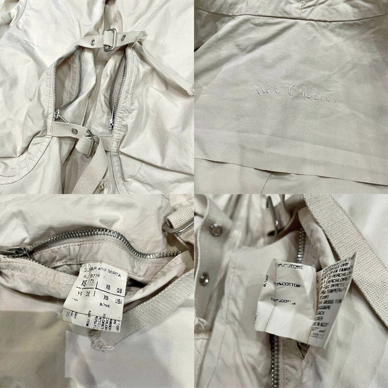 Rick Owens 05AW MOOG COTTON BONDAGE PUFFER DOWN BOMBER JACKET コットンブロードボンテージダウンボンバージャケット Archive 00s 中綿 ブルゾン コート アウター リックオウエンス メンズ