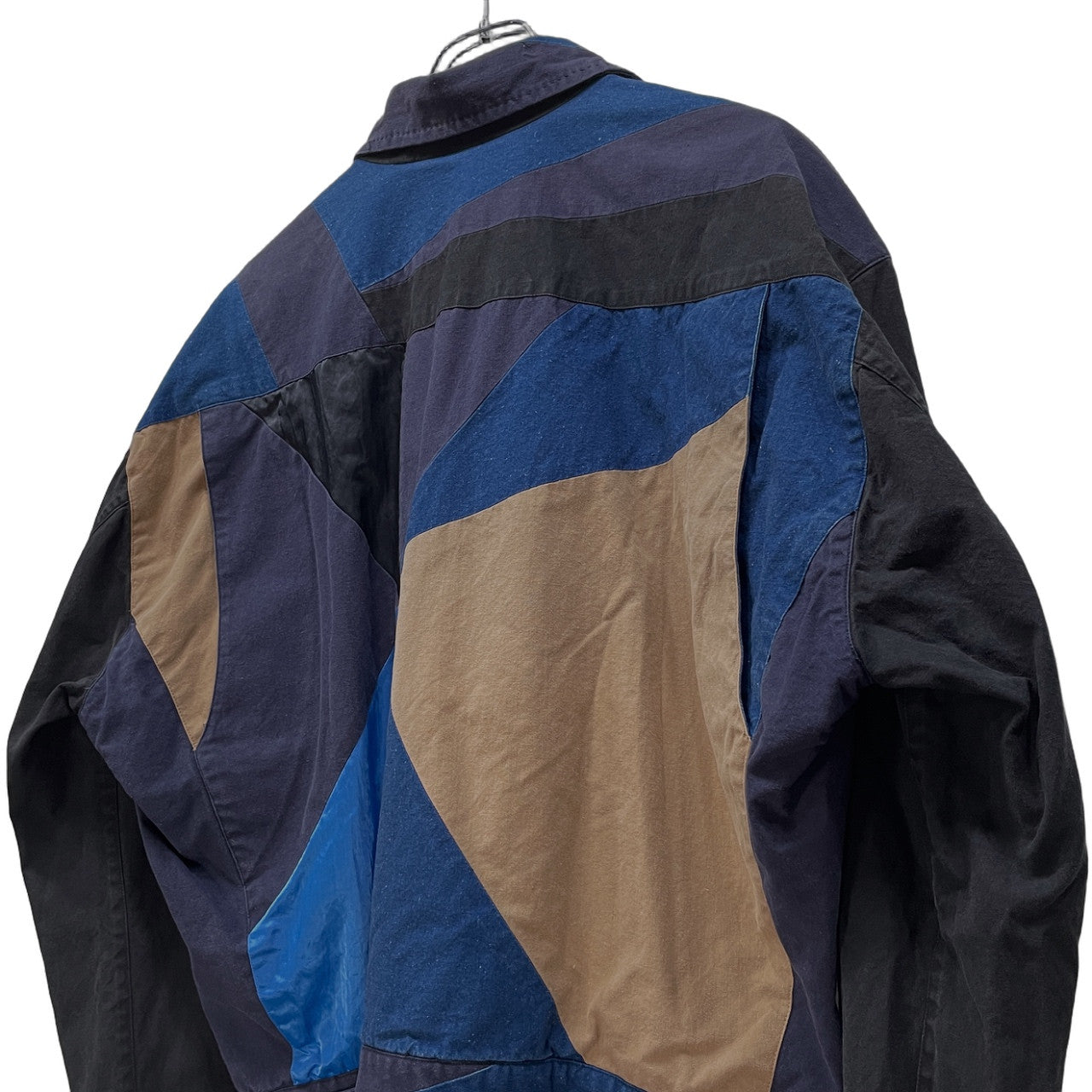 ISSEY MIYAKE MEN 93SS パッチワークコットンナイロントラッカーブルゾン ジャケット コート アウター  Archive 90s 本人期 三宅一生 イッセイミヤケ メン メンズ