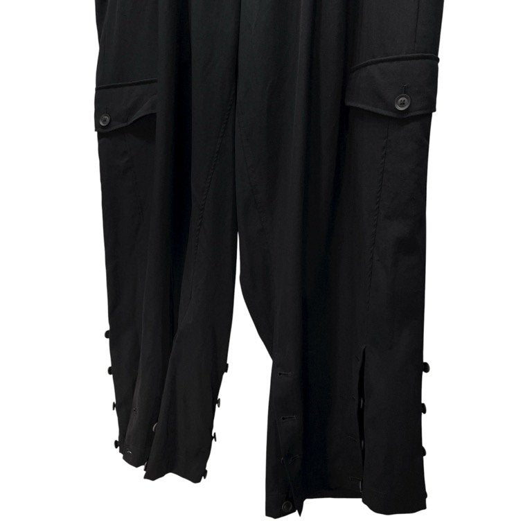 Yohji Yamamoto Pour Homme 19AW ウールギャバジンジョッパーズカーゴパンツ 裾アジャストP ボトムス 裾ボタン ドローストリング 定価88,000円 ヨウジヤマモトプールオム メンズ