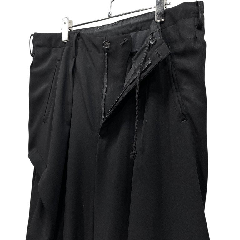 Yohji Yamamoto Pour Homme 23SS SUMMER TUXEDO U-RANDOM TUCK PANTS サマータキシードクロスランダムタックパンツ スラックス トラウザーズ ボトムス HZ-P44-102 ヨウジヤマモトプールオム メンズ