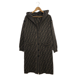 FENDI FENDI フーディロングカーディガン ズッカ