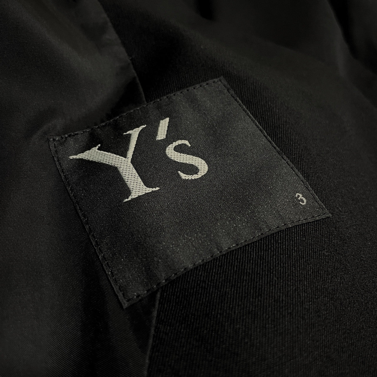 Y's 22AW ウールギャバジンフラシレイヤードノーカラーロングジャケット コート アウター アシンメトリー Yohji Yamamoto Femme ヨウジヤマモトファム ワイズ レディース