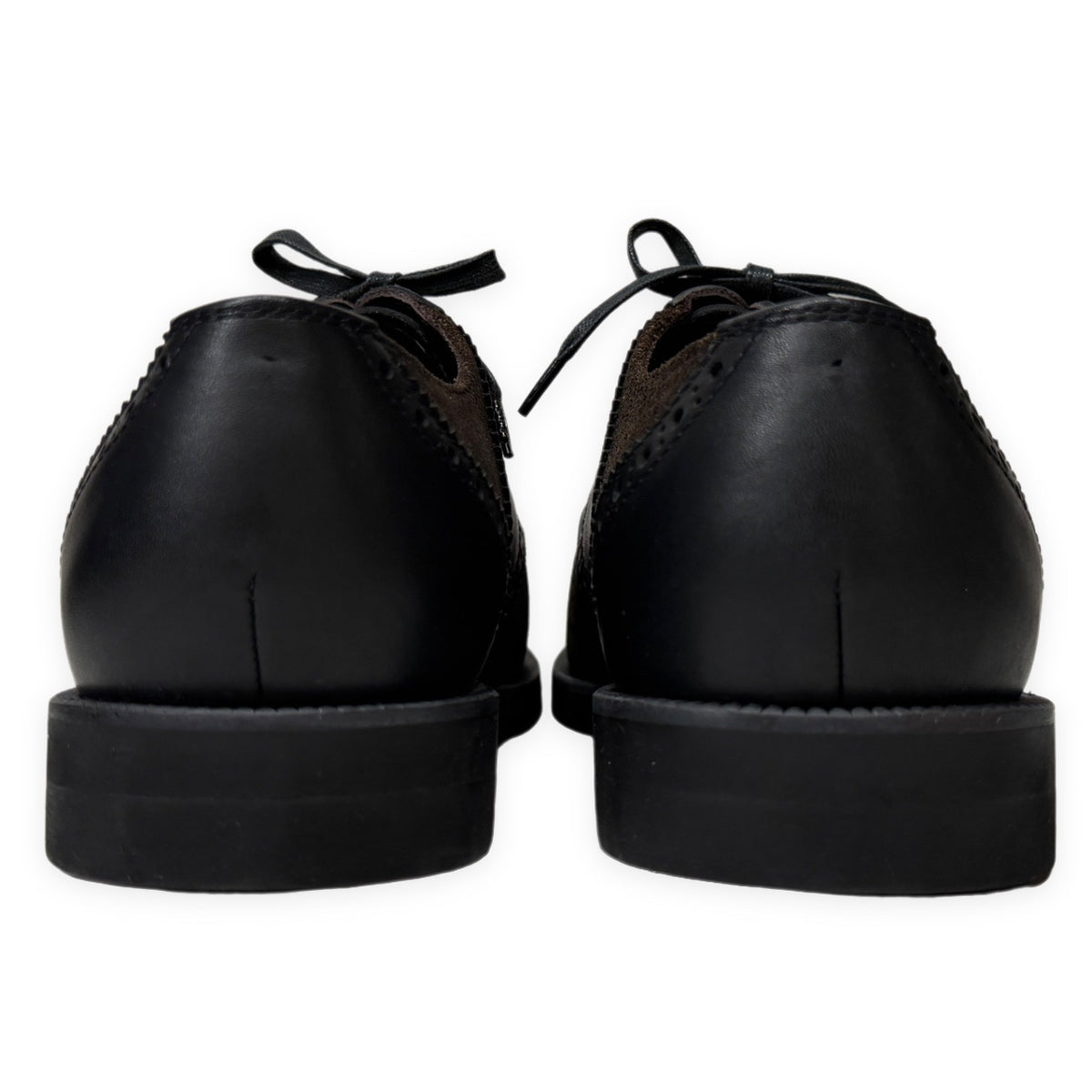 COMME des GARCONS HOMME PLUS レザー切り替えブローグシューズ ブーツ 短靴 クツ Archive 80s 90s スエード チップ メダリオン 26.5cm コムデギャルソンオムプリュス メンズ