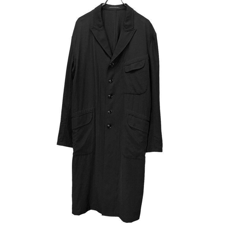 Yohji Yamamoto Pour Homme 11SS ウールギャバジンピークドラペル5Bロングコート ジャケット アウター Archive ヨウジヤマモトプールオム メンズ