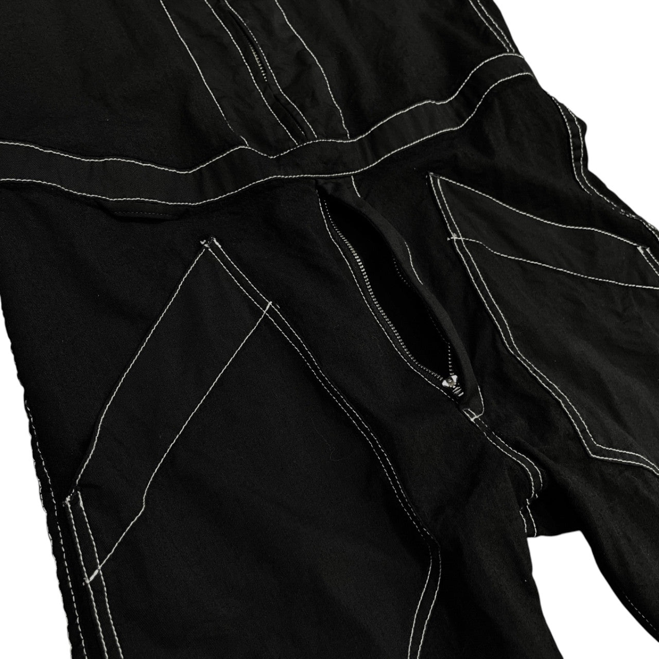 sulvam 21AW ウールギャバジンジャンプスーツ シワギャバ つなぎ オーバーオール ジャケット パンツ アウター SO-Y03-150 サルバム メンズ