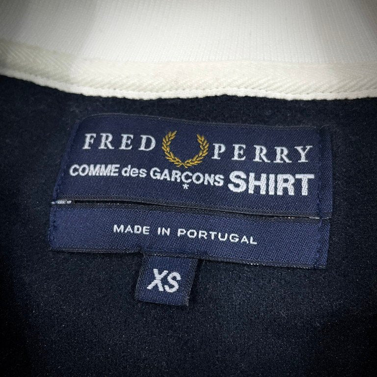 COMME des GARCONS SHIRT × FRED PERRY 06AW 切替ジップアップトラックジャケット ブルゾン ジャージ Archive