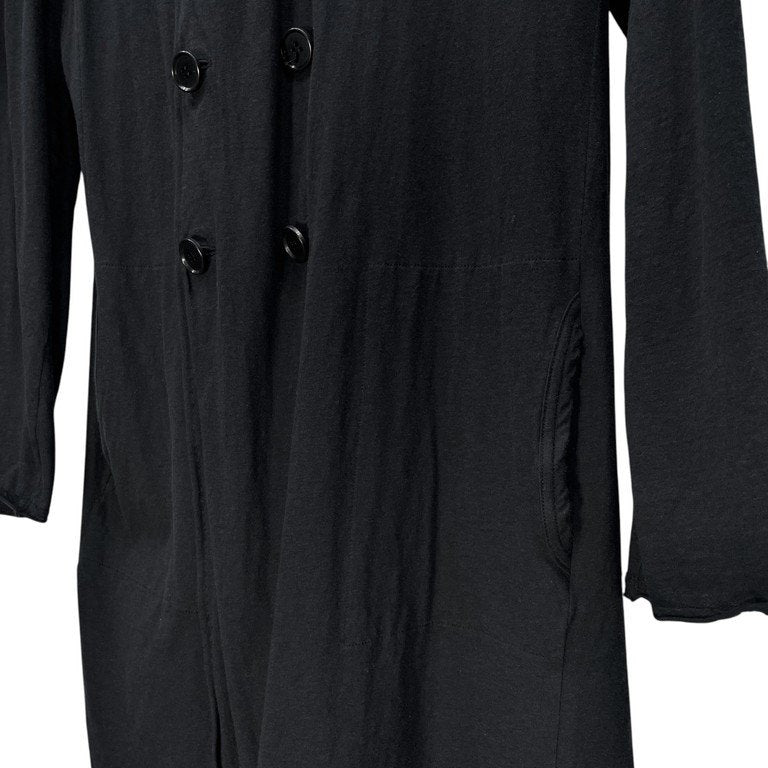 Yohji Yamamoto Pour Homme 12SS 天竺ダブルブレスト裁ち切りノーカラーカットソージャケット カットオフ カーディガン Archive 袴期 ハカマ ヨウジヤマモトプールオム メンズ