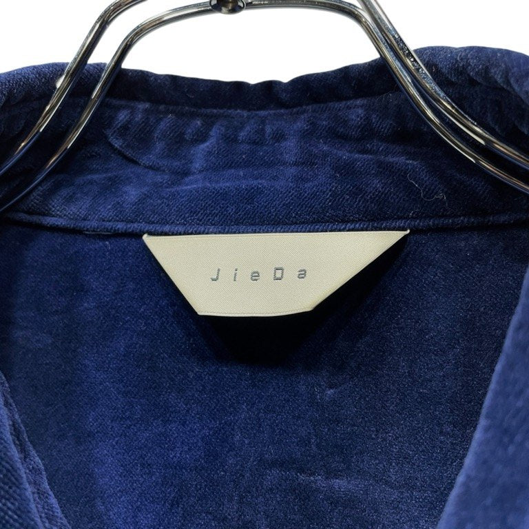 JieDa 20AW VELVET OVER SHIRT ベルベットオーバーサイズシャツ ブラウス トップス ジャケット 定価41,800円 ジエダ メンズ