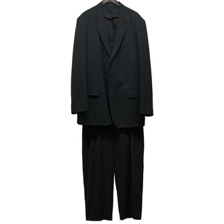 Yohji Yamamoto COSTUME D'HOMME コットン3ピースセットアップスーツ テーラードジャケット ベスト パンツ スラックス トラウザーズ Archive 90s アウター トップス ボトムス ヨウジヤマモト コスチュームドオム メンズ
