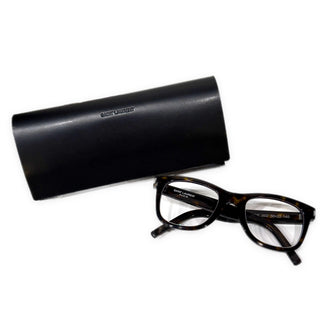 SAINT LAURENT SL 50 べっ甲風ウェリントンフレームメガネ 眼鏡 サングラス ロゴ アイウェア 服飾小物 SLP サンローランパリ メンズ レディース ユニセックス