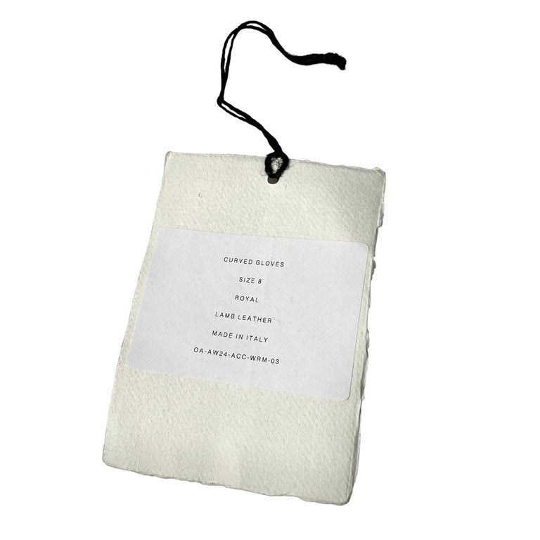 Omar Afridi 24AW CURVED GLOVES ROYAL ラムレザーカシミヤライニングロイヤルブルーグローブ 手袋 カシミア 服飾小物 雑貨 定価35,200円 オマールアフリディ メンズ レディース ユニセックス