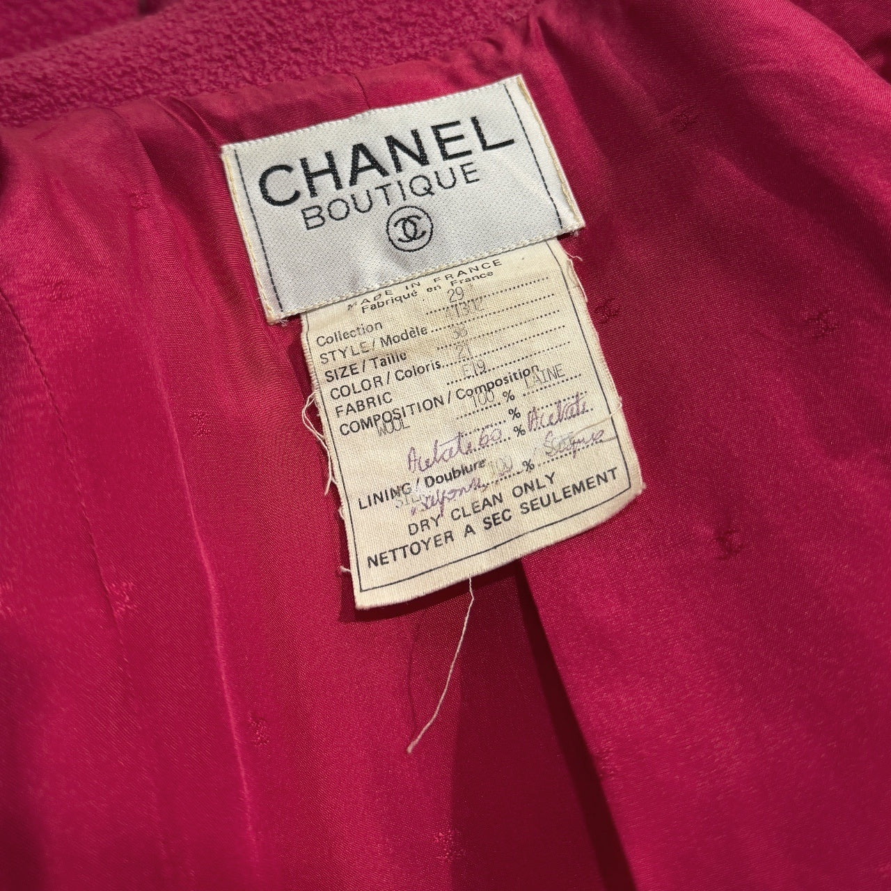 CHANEL CHANEL ツイードジャケット 38