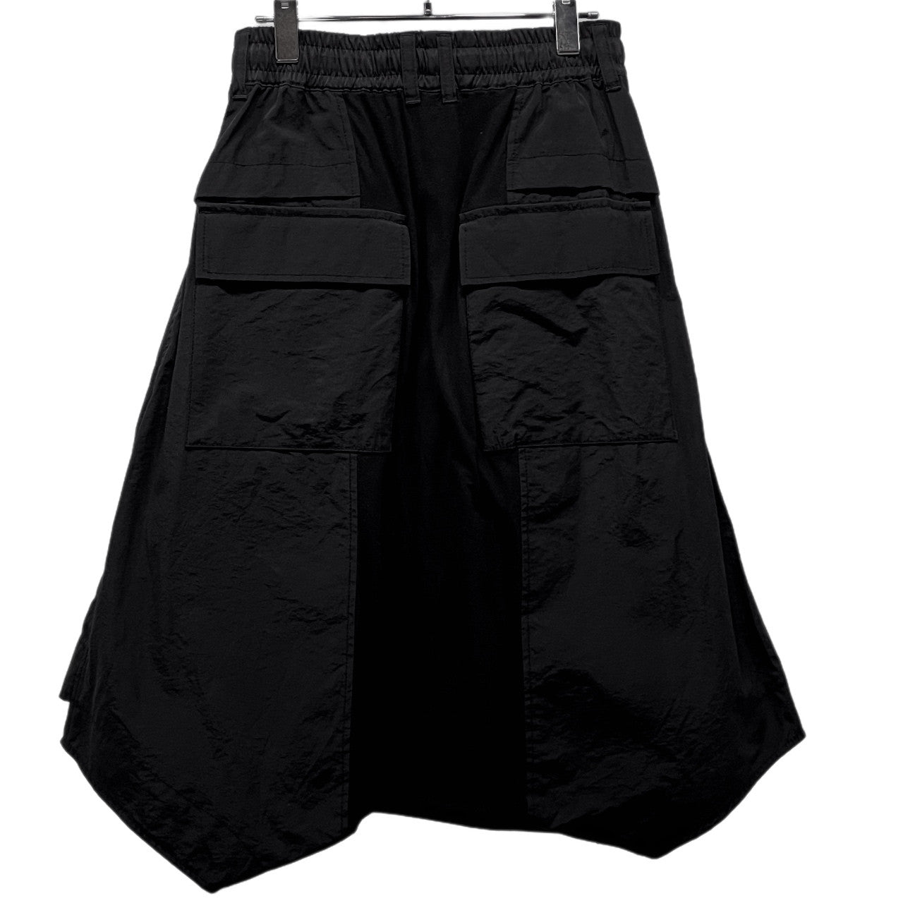 A.F ARTEFACT 天竺コットンナイロンタフタ切替フロントラップサルエルハーフパンツ ショーツ ボトムス エーエフ アーティファクト メンズ