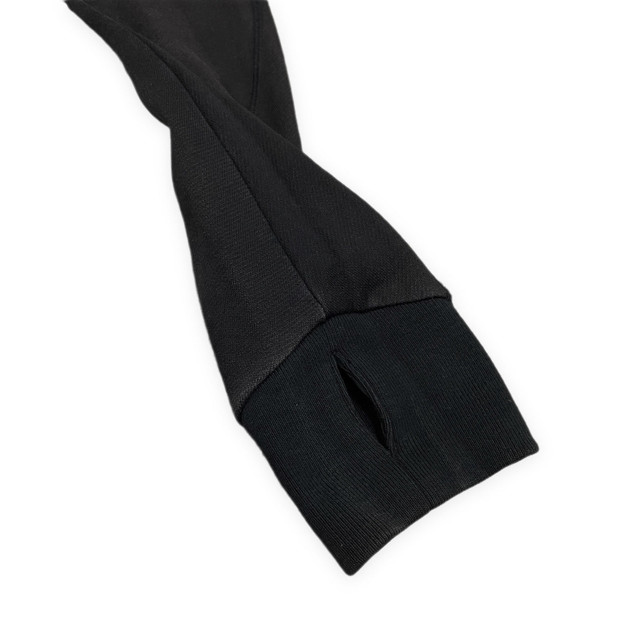 N/07 バックカットオフレイヤードサムホールリブスウェットロングパーカー フーディ 指貫 トップス アウター エヌゼロナナ メンズ