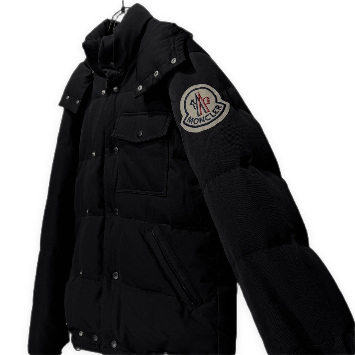 JUNYA WATANABE COMME des GARCONS MAN × MONCLER 06AW ウールギャバジン迷彩裏地ダウンジャケット ブルゾン コート アウター Archive カモフラージュ ジュンヤワタナベ コムデギャルソン マン モンクレール メンズ