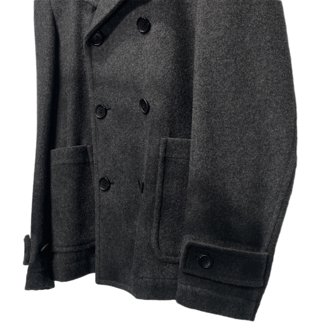 COMME des GARCONS SHIRT 15AW 圧縮ウールハンドペイントグラデーションピーコート Pコート ブルゾン ジャケット アウター Archive コムデギャルソン シャツ メンズ
