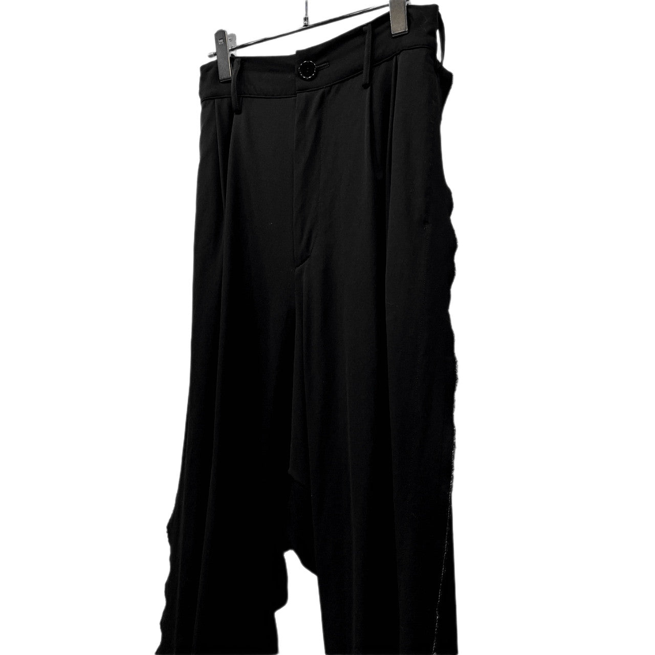 LIMI feu 16AW ウールギャバジンサイドカットオフサルエルパンツ ボトムス 裁ち切り Yohji Yamamoto Femme リミフゥ ヨウジヤマモト レディース