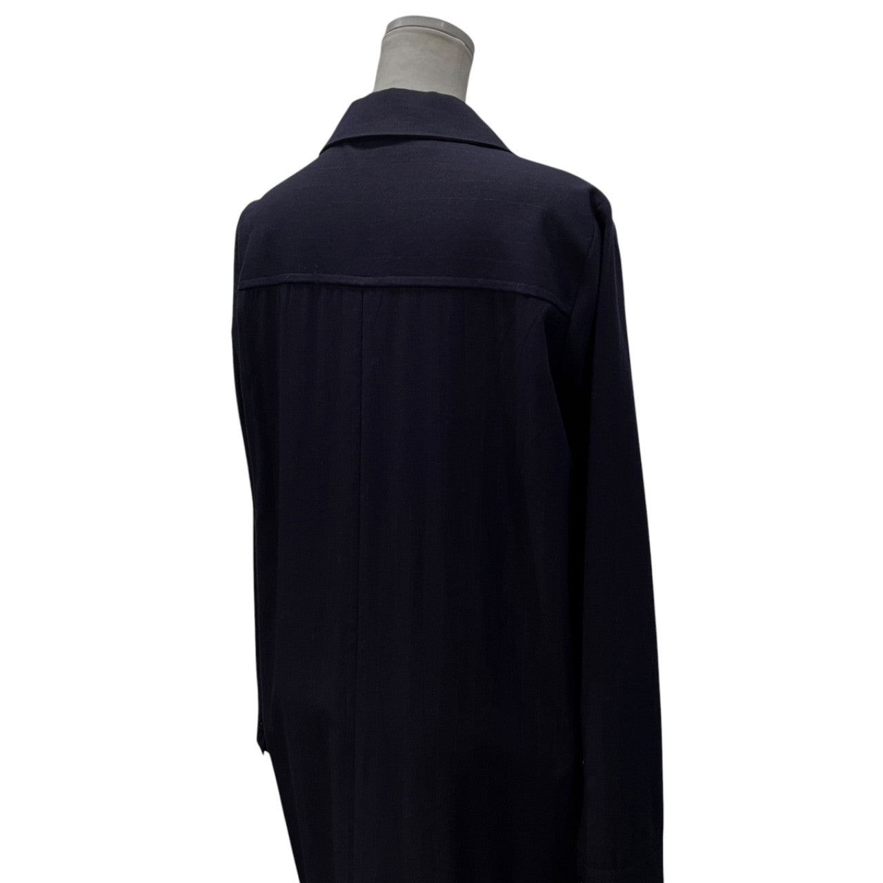 MICHIKO by Y's ウールレーヨンギャバジンオープンカラープルオーバーロングシャツワンピース トップス アウター Yohji Yamamoto Femme ミチコ バイ ワイス ヨウジヤマモトファム レディース