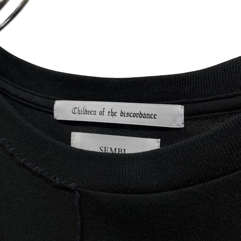 Children of the Discordance x SEMBL RE:PATCH WORK SS TEE L BLACK ASSORT ヴィンテージリメイク空環ハンドステッチパッチワークTシャツ カットソー Tee T-shirt 定価57,200円 チルドレンオブザディスコーダンス センブル