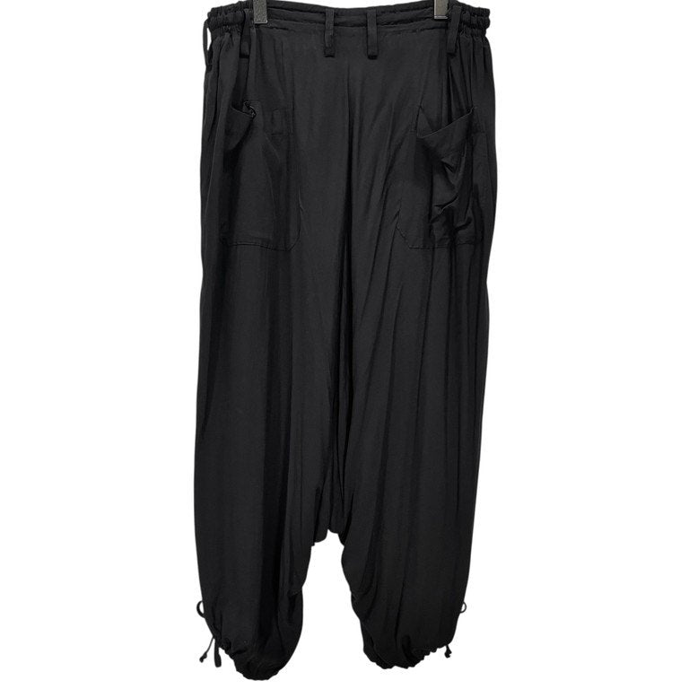 S'YTE Yohji Yamamoto レーヨンギャバジンサルエルバルーンパンツ ボトムス ドローストリング イージー サイト ヨウジヤマモト メンズ レディース ユニセックス