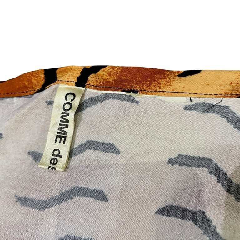 COMME des GARCONS 92SS エスニック柄ジップ装飾変型スカート Archive 90s Unfinished アンフィニッシュド ボトムス パンツ CdG 本ライン コムデギャルソン レディース