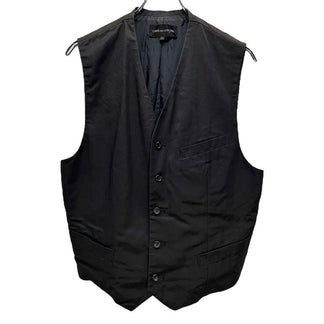 COMME des GARCONS 92SS レーヨンコットンギャバジン5Bシンチバックベスト ジレ ノースリーブ ジャケット Unfinished Archive 90s AD1991 CdG トップス アウター コムデギャルソン レディース