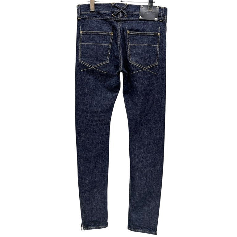 ISAMU KATAYAMA BACKLASH THE DENIM インディゴデニム裾ジップスリムパンツ ジーンズ スキニー D702-W イサムカタヤマ バックラッシュ メンズ