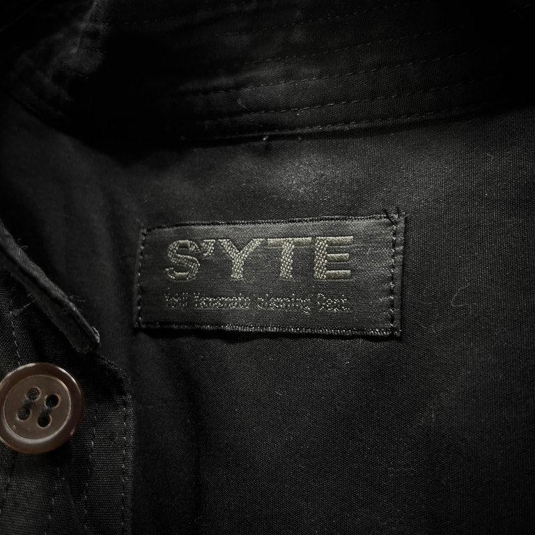 S'YTE Yohji Yamamoto 18AW BROAD COTTON TASSEL SHIRT コットンブロードフリンジタッセルスタンドカラープルオーバーシャツ ブラウス チュニック トップス サイト ヨウジヤマモト メンズ レディース ユニセックス