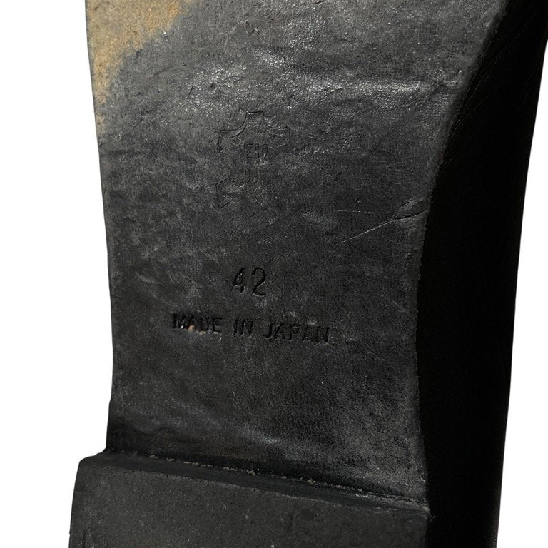 YOAK CHARLIE ワンピースレザーレースアップフラットシューズ 一枚革 ブーツ スニーカー 42 靴 クツ ヨーク メンズ