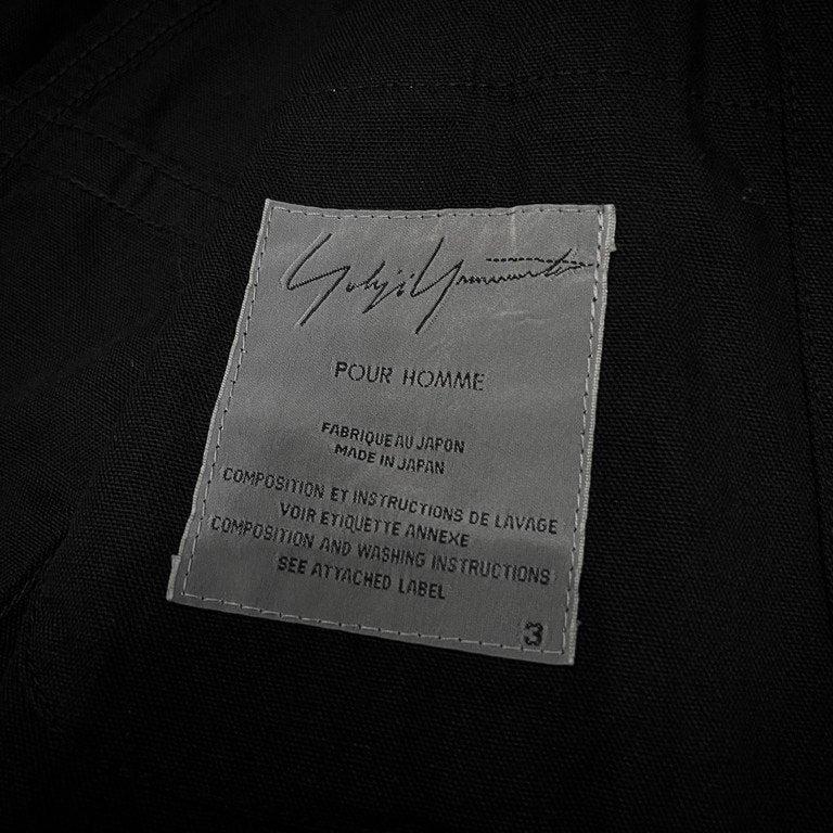 Yohji Yamamoto Pour Homme 12SS ライトキャンバス変形パターンパッチワークスタンドカラージャケット 袴期 テーラード コート アウター Archive キュビズム ヨウジヤマモトプールオム メンズ
