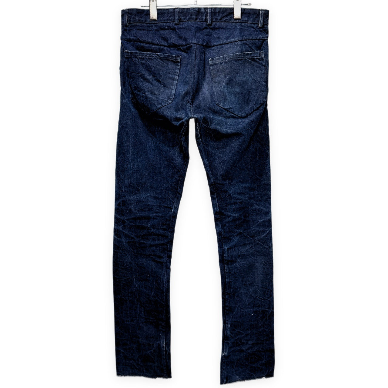 LAYER-0 DENIM 5P PANT インディゴデニムレザーボタン5ポケットパンツ ジーンズ ボトムス Alessio Zero レイヤーゼロ メンズ