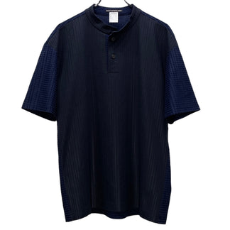 ISSEY MIYAKE MEN バンドカラー切替プルオーバーシャツ ブラウス Tシャツ カットソー トップス 半袖 Archive イッセイミヤケ メン メンズ