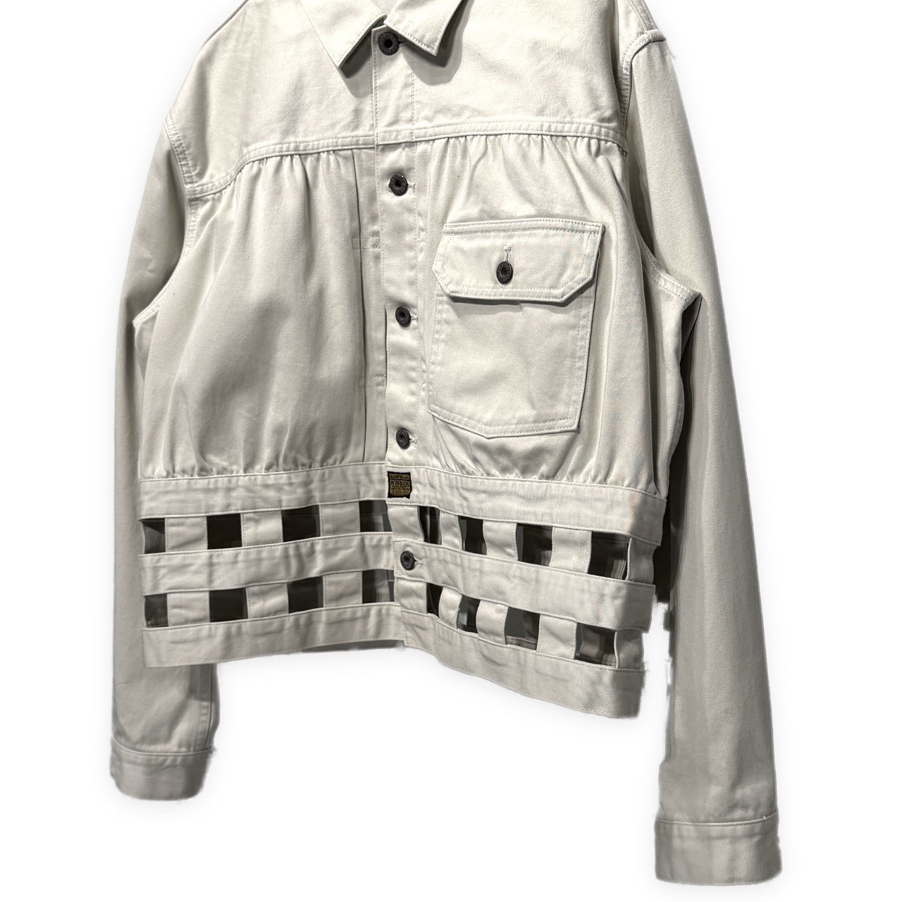 KAPITAL VINTAGE SATIN WINDOWPANE 1st JACKET ヴィンテージサテンウインドウペンファーストジャケット トラッカー ブルゾン キャピタル メンズ