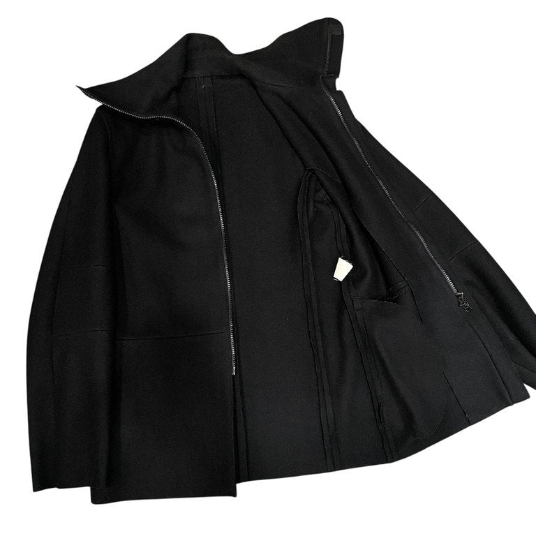 CoSTUME NATIONAL HOMME 99AW ウールカットオフ忍者ネックジップアップハーフコート ジャケット Archive 90s NINJA ハイネック ブルゾン アウター コスチュームナショナル メンズ