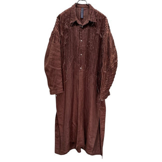 SHINYAKOZUKA 20SS COATISH SHIRT リネンカットオフロングシャツ