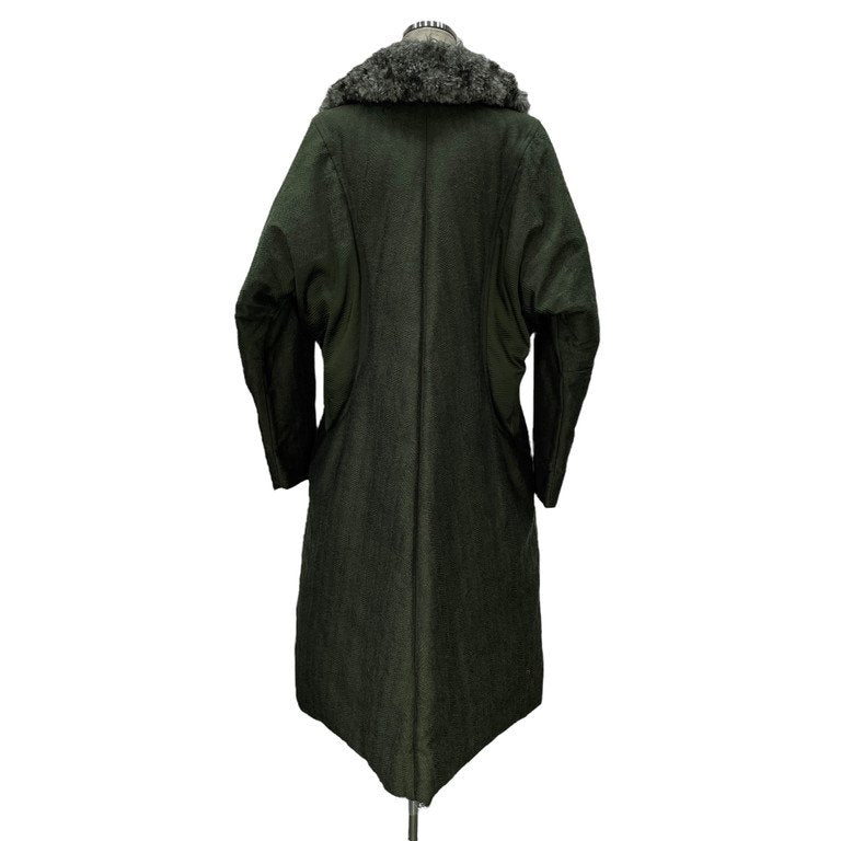ISSEY MIYAKE 14AW フェイクファーカラーハイネックロングダウンコート Archive ジャケット ブルゾン アウター イッセイミヤケ レディース