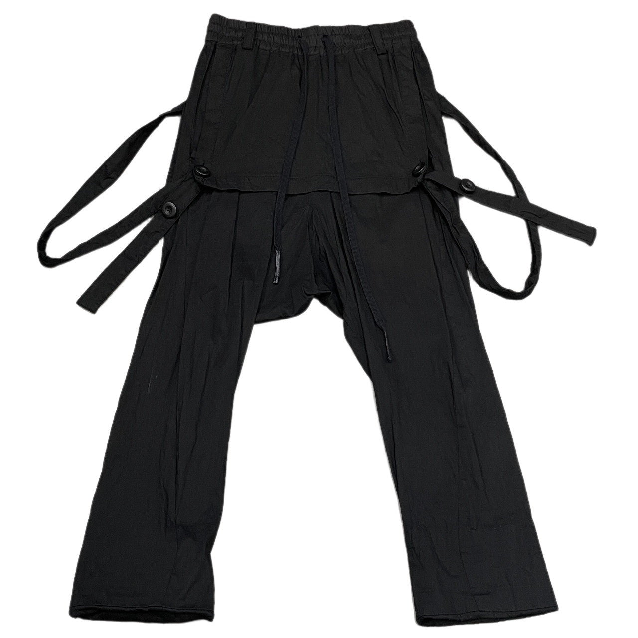 A.F ARTEFACT ストレッチリネンレーヨンオーバーオールサルエルパンツ サスペンダー ボトムス エーエフ アーティファクト メンズ